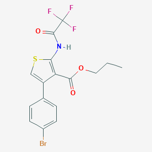 Propyl 4-(4-bromophenyl)-2-[(trifluoroacetyl)amino]-3-thiophenecarboxylate