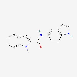 molecular formula C18H15N3O B4508423 N-1H-indol-5-yl-1-methyl-1H-indole-2-carboxamide 