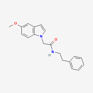 molecular formula C19H20N2O2 B4508449 2-(5-methoxy-1H-indol-1-yl)-N-(2-phenylethyl)acetamide 