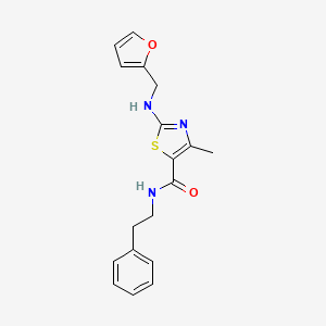 2-[(2-furylmethyl)amino]-4-methyl-N-(2-phenylethyl)-1,3-thiazole-5-carboxamide