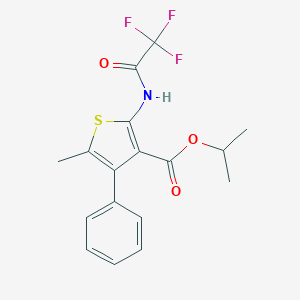 Isopropyl 5-methyl-4-phenyl-2-[(trifluoroacetyl)amino]-3-thiophenecarboxylate