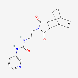 N-[2-(1,3-dioxo-1,3,3a,4,7,7a-hexahydro-2H-4,7-ethanoisoindol-2-yl)ethyl]-N'-3-pyridinylurea