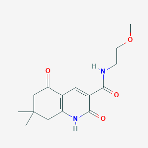 N-(2-methoxyethyl)-7,7-dimethyl-2,5-dioxo-1,2,5,6,7,8-hexahydro-3-quinolinecarboxamide