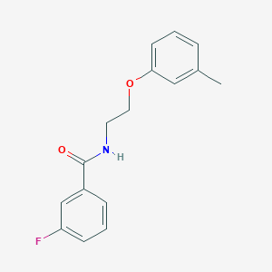 3-fluoro-N-[2-(3-methylphenoxy)ethyl]benzamide