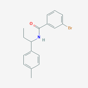 3-bromo-N-[1-(4-methylphenyl)propyl]benzamide