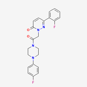 6-(2-fluorophenyl)-2-{2-[4-(4-fluorophenyl)-1-piperazinyl]-2-oxoethyl}-3(2H)-pyridazinone