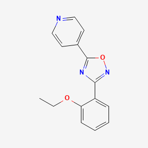 molecular formula C15H13N3O2 B4508606 4-[3-(2-ethoxyphenyl)-1,2,4-oxadiazol-5-yl]pyridine 