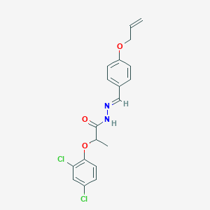 molecular formula C19H18Cl2N2O3 B450862 N'-[4-(allyloxy)benzylidene]-2-(2,4-dichlorophenoxy)propanohydrazide 