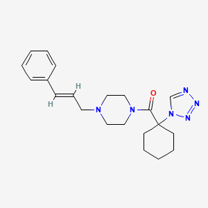 1-(3-phenyl-2-propen-1-yl)-4-{[1-(1H-tetrazol-1-yl)cyclohexyl]carbonyl}piperazine