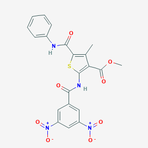 Methyl 5-(anilinocarbonyl)-2-({3,5-bisnitrobenzoyl}amino)-4-methylthiophene-3-carboxylate