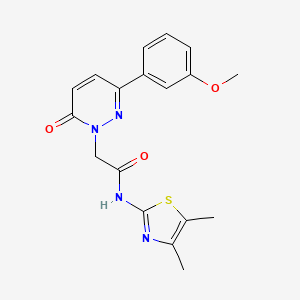 N-(4,5-dimethyl-1,3-thiazol-2-yl)-2-[3-(3-methoxyphenyl)-6-oxo-1(6H)-pyridazinyl]acetamide