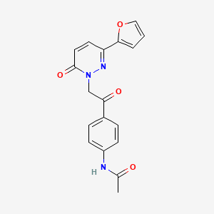 N-(4-{2-[3-(2-furyl)-6-oxo-1(6H)-pyridazinyl]acetyl}phenyl)acetamide