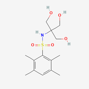 molecular formula C14H23NO5S B4508686 N-[2-hydroxy-1,1-bis(hydroxymethyl)ethyl]-2,3,5,6-tetramethylbenzenesulfonamide 