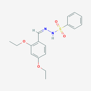 molecular formula C17H20N2O4S B450869 N'-(2,4-diethoxybenzylidene)benzenesulfonohydrazide 