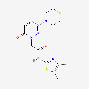 N-(4,5-dimethyl-1,3-thiazol-2-yl)-2-[6-oxo-3-(4-thiomorpholinyl)-1(6H)-pyridazinyl]acetamide