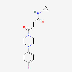 N-cyclopropyl-4-[4-(4-fluorophenyl)-1-piperazinyl]-4-oxobutanamide