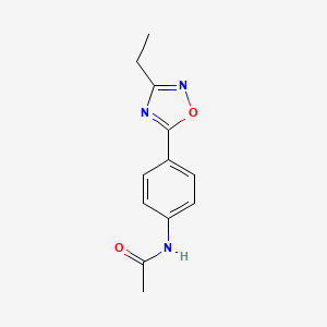 N-[4-(3-ethyl-1,2,4-oxadiazol-5-yl)phenyl]acetamide