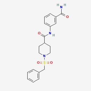 N-[3-(aminocarbonyl)phenyl]-1-(benzylsulfonyl)-4-piperidinecarboxamide