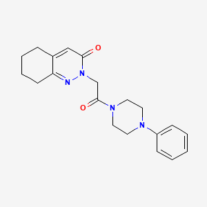 2-[2-oxo-2-(4-phenyl-1-piperazinyl)ethyl]-5,6,7,8-tetrahydro-3(2H)-cinnolinone