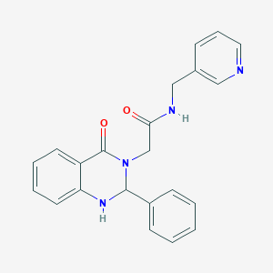 2-(4-oxo-2-phenyl-1,4-dihydro-3(2H)-quinazolinyl)-N-(3-pyridinylmethyl)acetamide