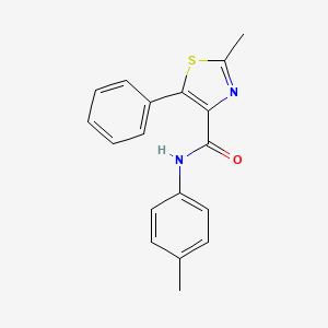 2-methyl-N-(4-methylphenyl)-5-phenyl-1,3-thiazole-4-carboxamide