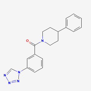 4-phenyl-1-[3-(1H-tetrazol-1-yl)benzoyl]piperidine