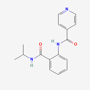 N-{2-[(isopropylamino)carbonyl]phenyl}isonicotinamide