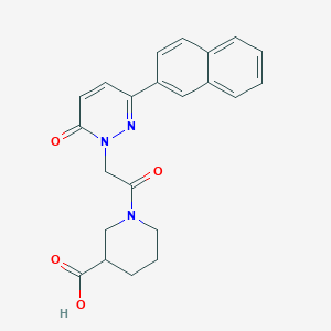 1-{[3-(2-naphthyl)-6-oxo-1(6H)-pyridazinyl]acetyl}-3-piperidinecarboxylic acid