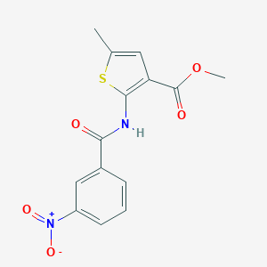 Methyl 2-({3-nitrobenzoyl}amino)-5-methylthiophene-3-carboxylate