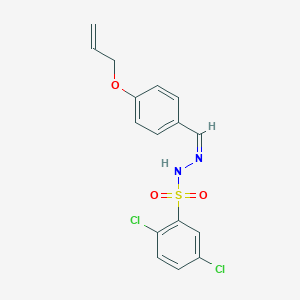 molecular formula C16H14Cl2N2O3S B450887 N'-[4-(allyloxy)benzylidene]-2,5-dichlorobenzenesulfonohydrazide 
