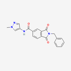 2-benzyl-N-(1-methyl-1H-pyrazol-4-yl)-1,3-dioxo-2,3-dihydro-1H-isoindole-5-carboxamide