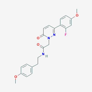 2-[3-(2-fluoro-4-methoxyphenyl)-6-oxo-1(6H)-pyridazinyl]-N~1~-(4-methoxyphenethyl)acetamide