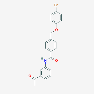 N-(3-acetylphenyl)-4-[(4-bromophenoxy)methyl]benzamide