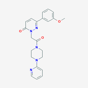 6-(3-methoxyphenyl)-2-{2-oxo-2-[4-(2-pyridinyl)-1-piperazinyl]ethyl}-3(2H)-pyridazinone