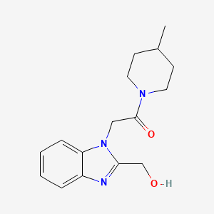 {1-[2-(4-methyl-1-piperidinyl)-2-oxoethyl]-1H-benzimidazol-2-yl}methanol