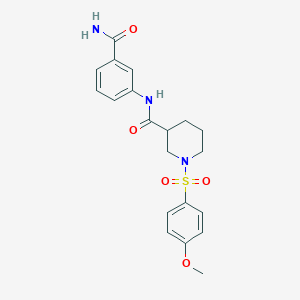 N-[3-(aminocarbonyl)phenyl]-1-[(4-methoxyphenyl)sulfonyl]-3-piperidinecarboxamide