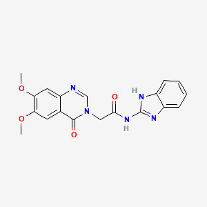 N-1H-benzimidazol-2-yl-2-(6,7-dimethoxy-4-oxo-3(4H)-quinazolinyl)acetamide