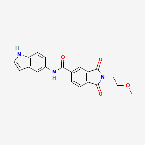 N-1H-indol-5-yl-2-(2-methoxyethyl)-1,3-dioxo-5-isoindolinecarboxamide