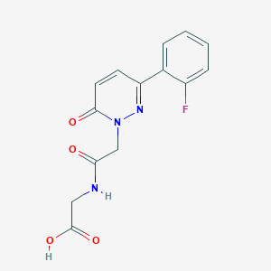 N-{[3-(2-fluorophenyl)-6-oxopyridazin-1(6H)-yl]acetyl}glycine