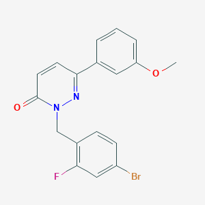 2-(4-bromo-2-fluorobenzyl)-6-(3-methoxyphenyl)-3(2H)-pyridazinone