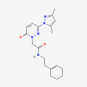 N-[2-(1-cyclohexen-1-yl)ethyl]-2-[3-(3,5-dimethyl-1H-pyrazol-1-yl)-6-oxo-1(6H)-pyridazinyl]acetamide