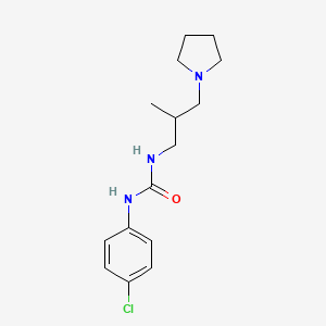 N-(4-chlorophenyl)-N'-[2-methyl-3-(1-pyrrolidinyl)propyl]urea