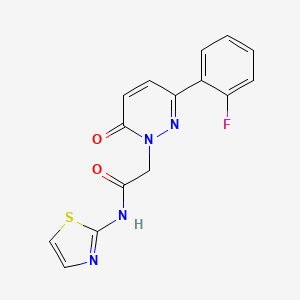 2-[3-(2-fluorophenyl)-6-oxo-1(6H)-pyridazinyl]-N-1,3-thiazol-2-ylacetamide