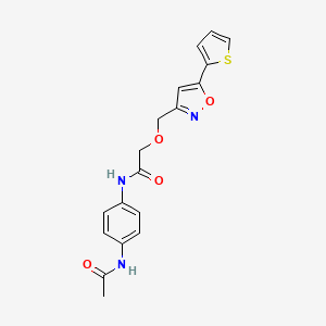 N-[4-(acetylamino)phenyl]-2-{[5-(2-thienyl)-3-isoxazolyl]methoxy}acetamide