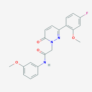 2-[3-(4-fluoro-2-methoxyphenyl)-6-oxo-1(6H)-pyridazinyl]-N-(3-methoxyphenyl)acetamide