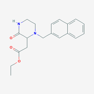 ethyl [1-(2-naphthylmethyl)-3-oxo-2-piperazinyl]acetate