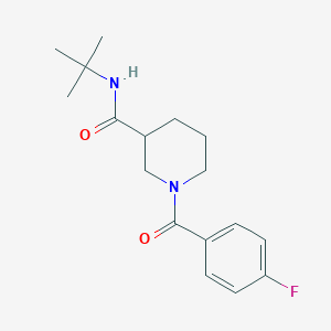 N-(tert-butyl)-1-(4-fluorobenzoyl)-3-piperidinecarboxamide