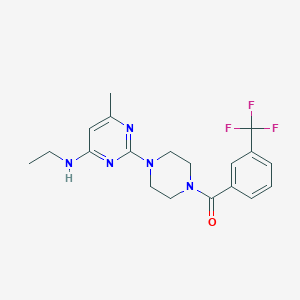 N-ethyl-6-methyl-2-{4-[3-(trifluoromethyl)benzoyl]-1-piperazinyl}-4-pyrimidinamine