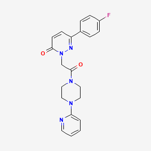 6-(4-fluorophenyl)-2-{2-oxo-2-[4-(2-pyridinyl)-1-piperazinyl]ethyl}-3(2H)-pyridazinone