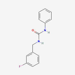 molecular formula C14H13FN2O B4509123 N-(3-fluorobenzyl)-N'-phenylurea 